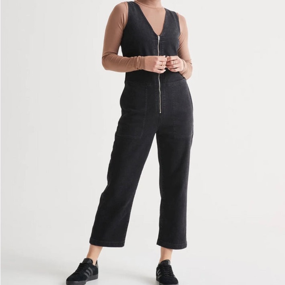 DUER Women's Performance Denim Jumpsuit - Aged Black